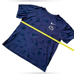 Penn State Nittany Lions NCAA Nike Navy Tailgate Print T Shirt Men Size XXL
